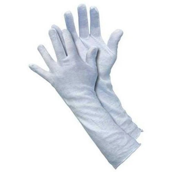 Mcr Safety Cotton Inspectors Gloves, White, Large, 12PK 8614C